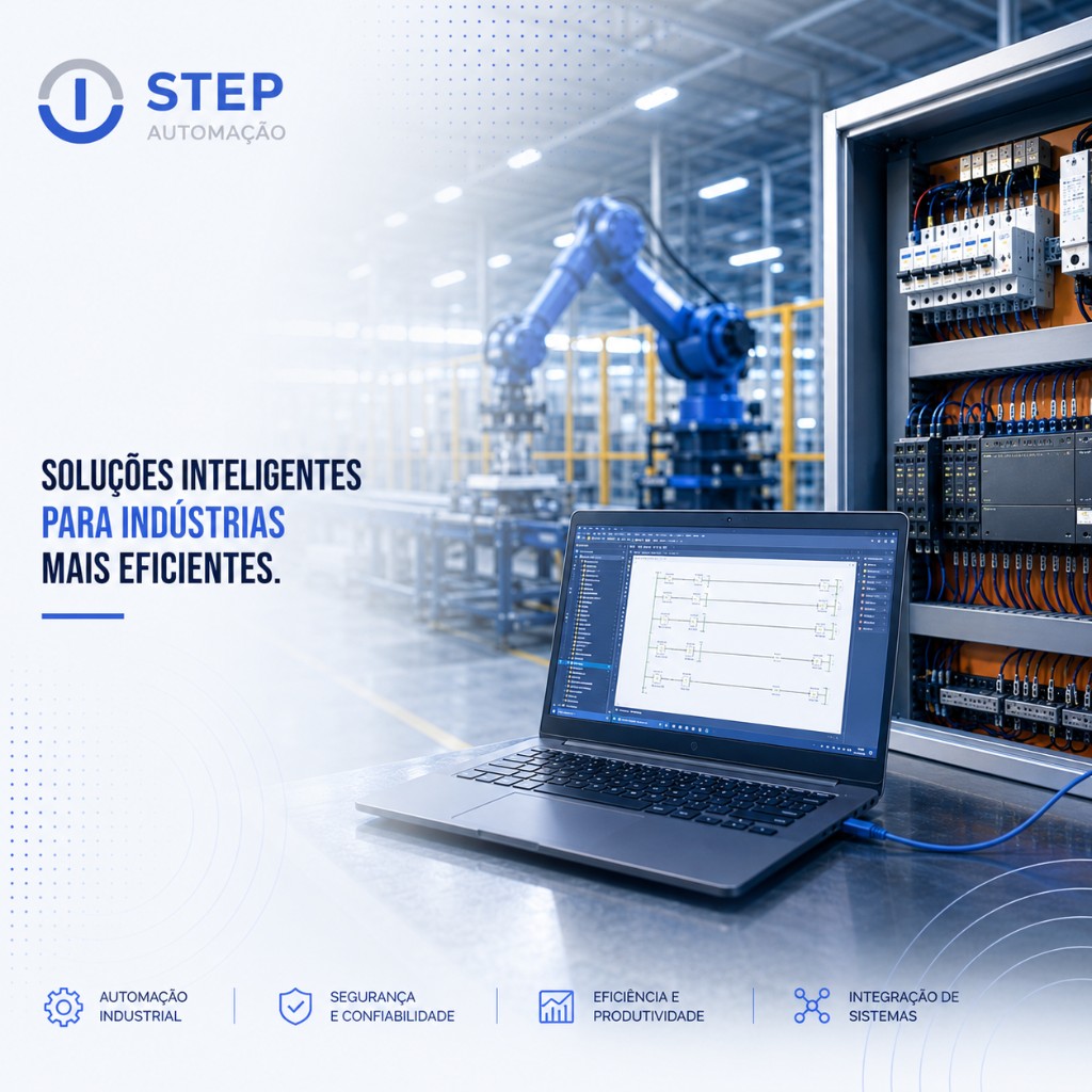 STEP Automação — soluções inteligentes para indústrias mais eficientes